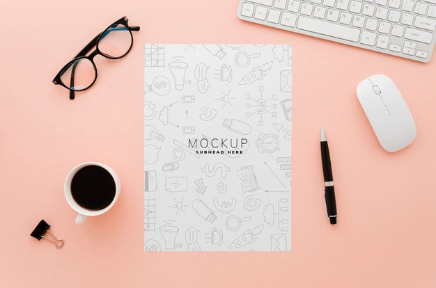 Minimalist Stationery Paper Mock-Up Psd