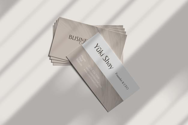 Minimalist Visiting Business Card Mockup Psd