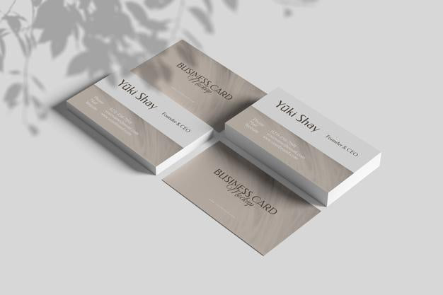 Minimalist Visiting Business Card Mockup Psd
