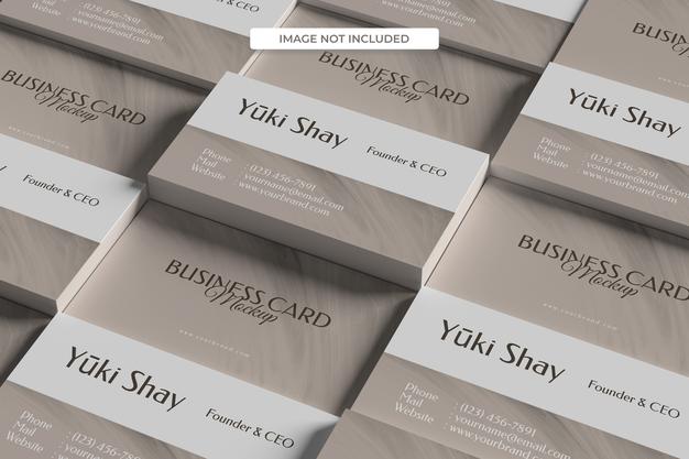 Minimalist Visiting Business Card Mockup Psd
