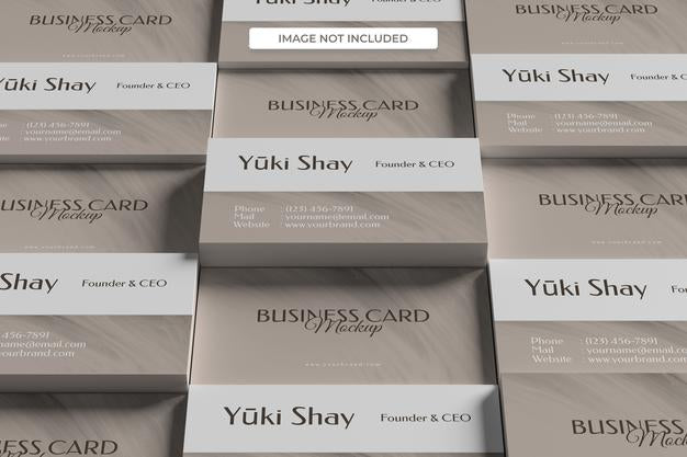 Minimalist Visiting Business Card Mockup Psd