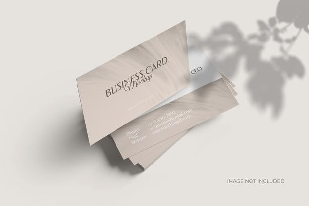 Minimalist Visiting Business Card Mockup Psd
