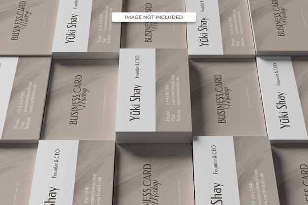 Minimalist Visiting Business Card Mockup Psd