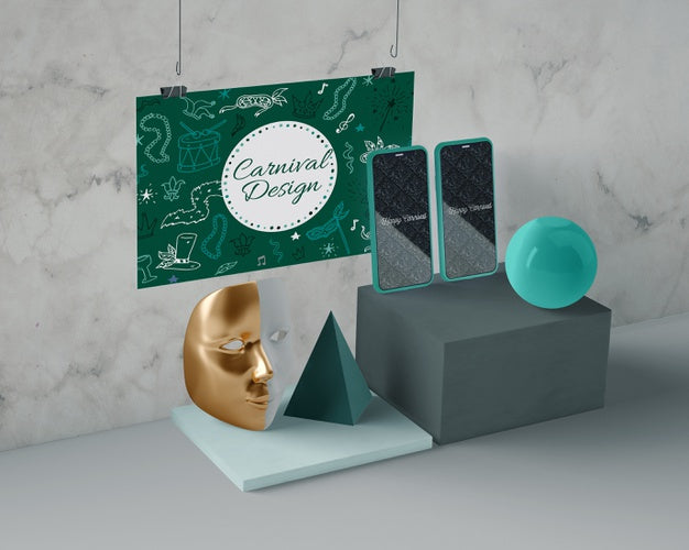 Minimalistic Decorations For Carnival Psd