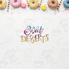 Mix Of Colorful Donuts And Wafer Sticks With Mock-Up Psd