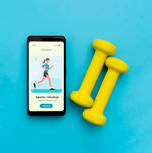 Mobile And Weights Beside Psd