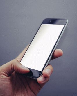 Mobile Mockup – Iphone With Gray Background