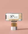 Mobile Phone 3D Mock-Up On Marble Psd