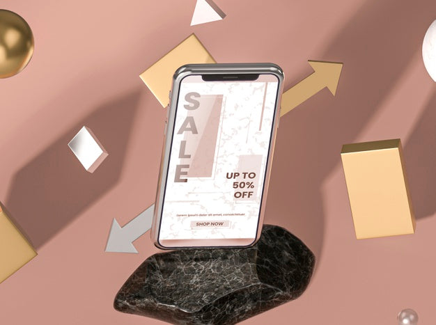 Mobile Phone 3D Mock-Up Sale Ad Psd