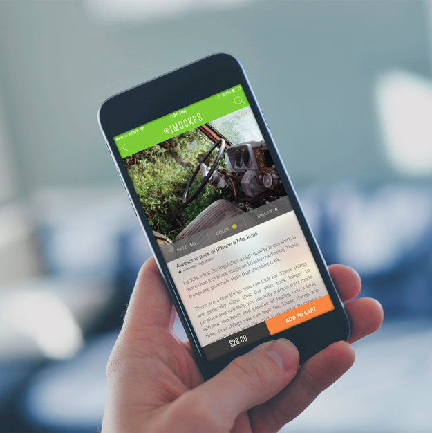 Mobile Phone Screen Mock Up Design Psd