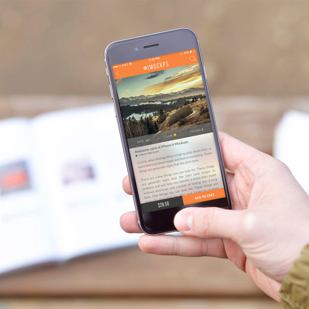 Mobile Phone Screen Mock Up Design Psd