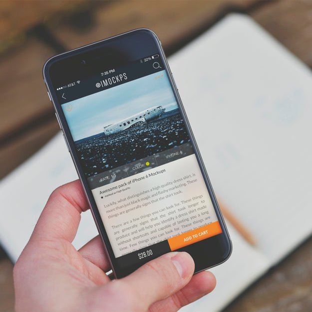 Mobile Phone Screen Mock Up Design Psd