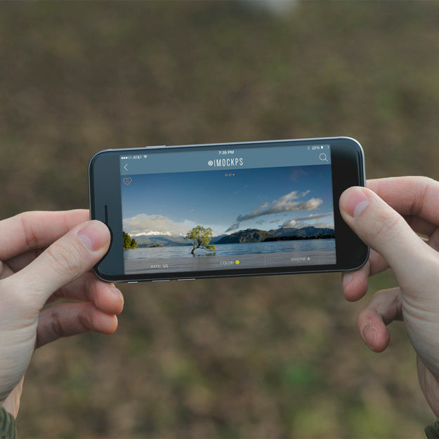 Mobile Phone Screen Mock Up Design Psd