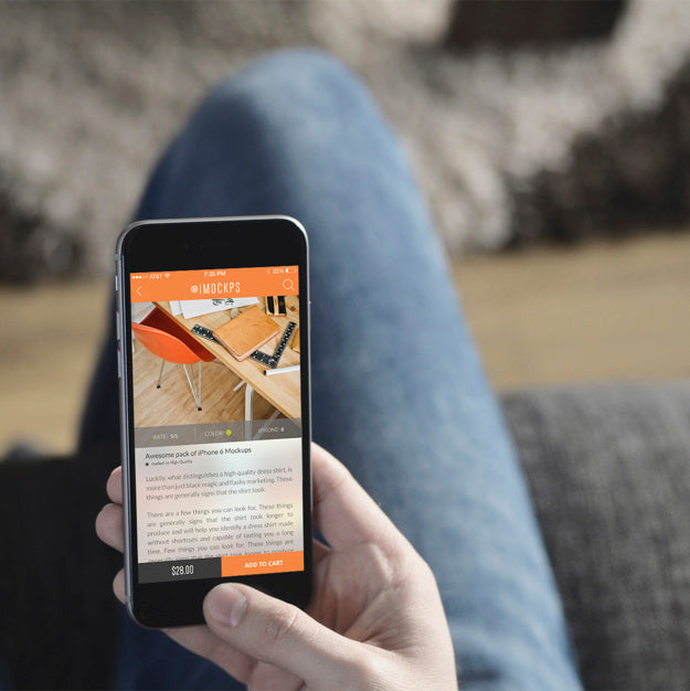 Mobile Phone Screen Mock Up Design Psd