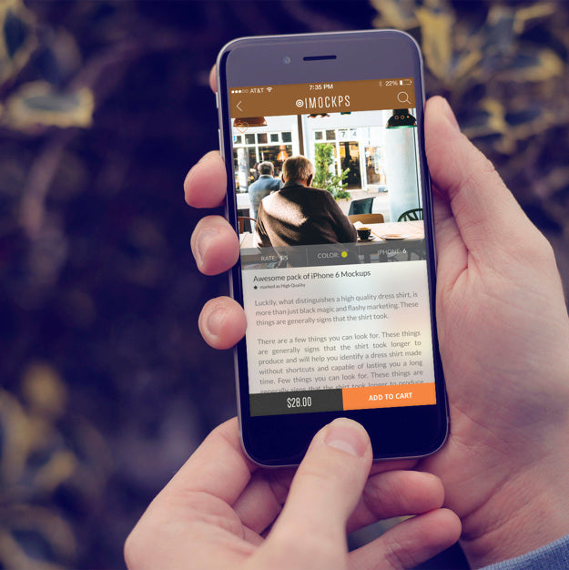 Mobile Phone Screen Mock Up Design Psd
