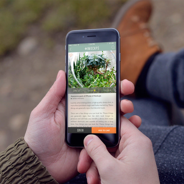 Mobile Phone Screen Mock Up Design Psd