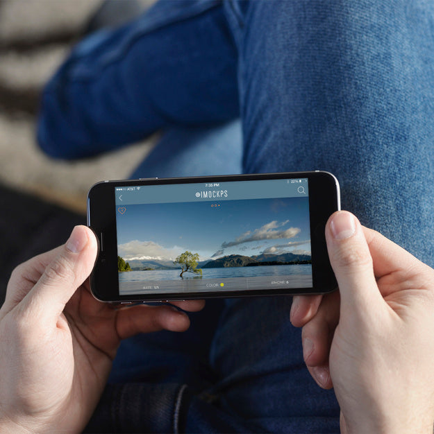 Mobile Phone Screen Mock Up Design Psd