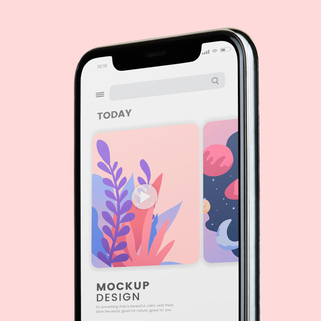 Mobile Phone Screen Mockup Design Psd