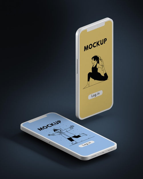 Mobile Phone User Interface Mock-Up Psd