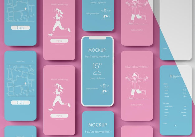 Mobile Phone User Interface Mock-Up Psd