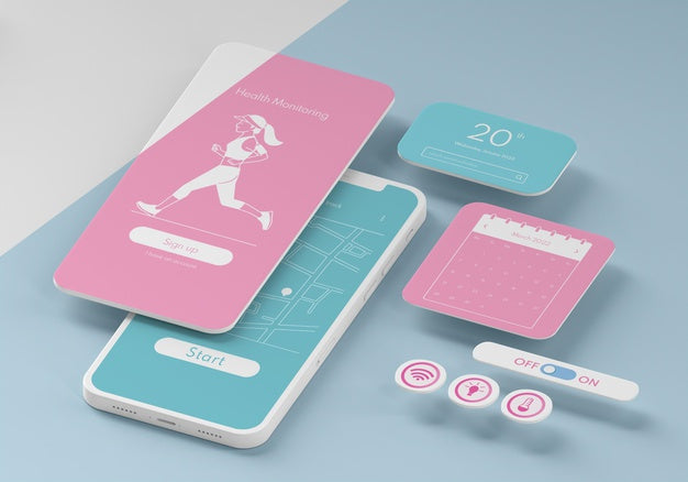 Mobile Phone User Interface Mock-Up Psd