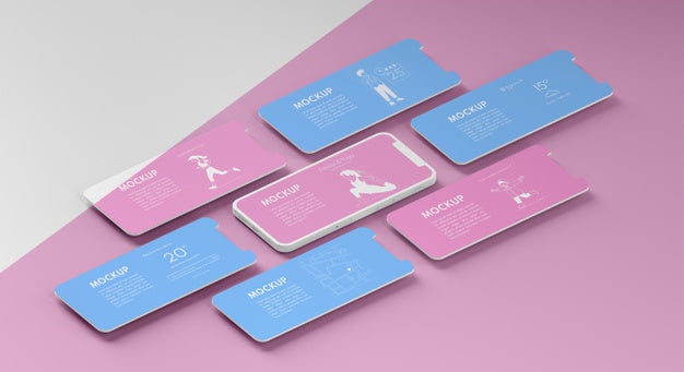 Mobile Phone User Interface Mock-Up Psd