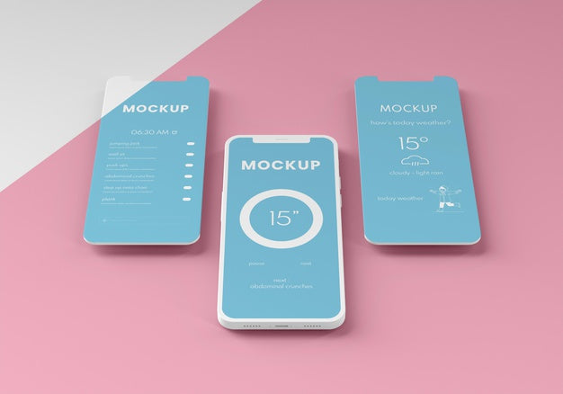 Mobile Phone User Interface Mock-Up Psd