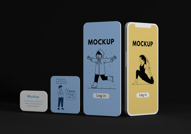 Mobile Phone User Interface Mock-Up Psd