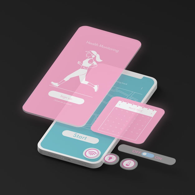 Mobile Phone User Interface Mock-Up Psd