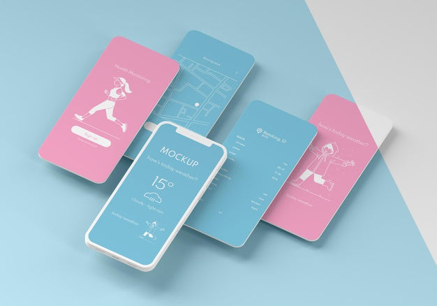 Mobile Phone User Interface Mock-Up Psd
