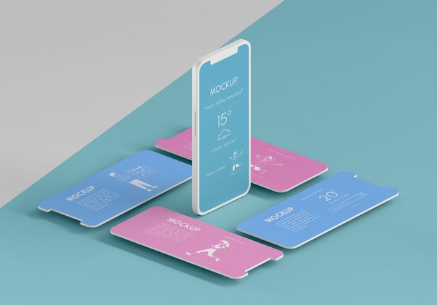 Mobile Phone User Interface Mock-Up Psd