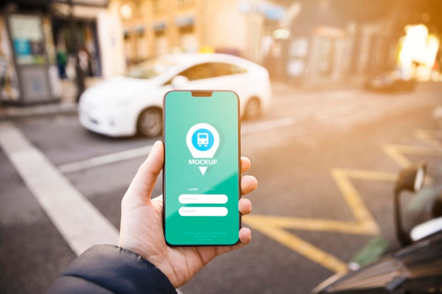 Mobile Phone With Gps Tracker Psd