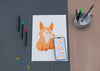 Moch-Up Artistic Painting On Table Psd