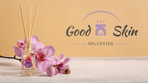 Mock-Up Aromatic Cosmetic Products At Spa Psd