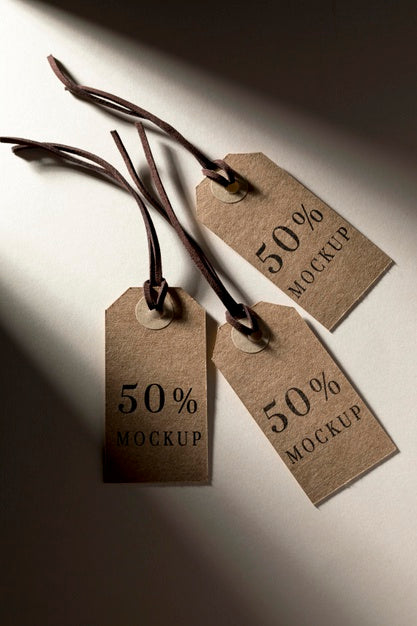 Mock-Up Arrangement Of Clothing Labels Psd