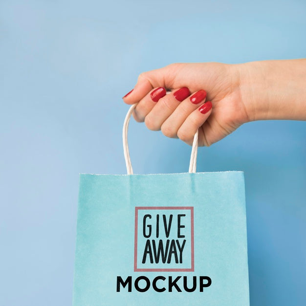 Mock-Up Bag With Sale Campaign Psd