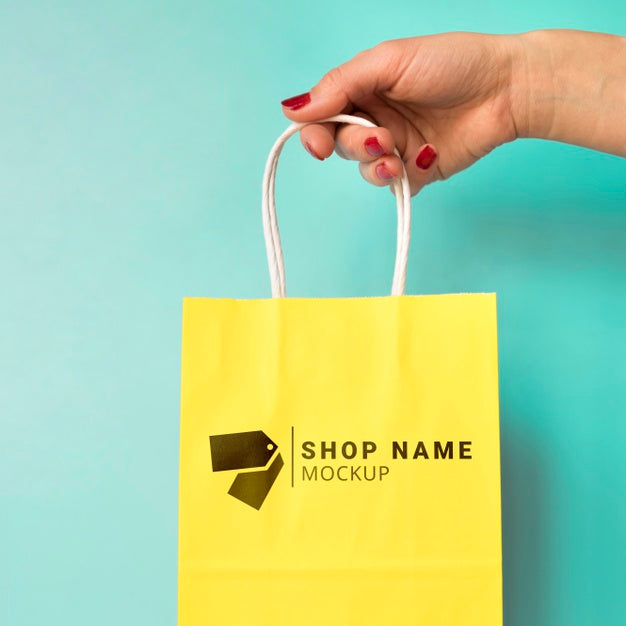 Mock-Up Bag With Sale Season Psd