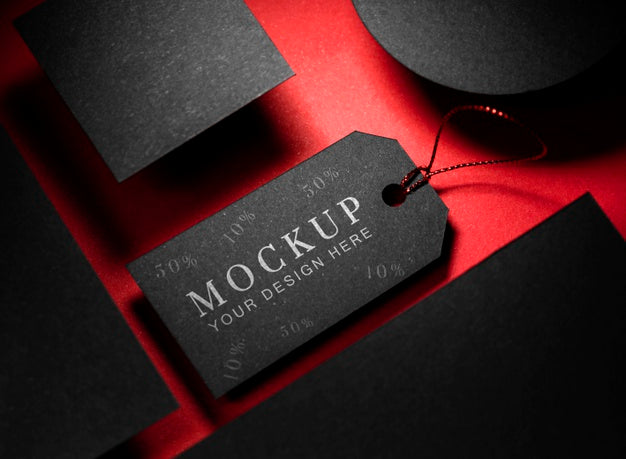 Mock-Up Black Friday High View Psd