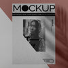 Mock Up Brochure Shadow Overlay Concept Psd