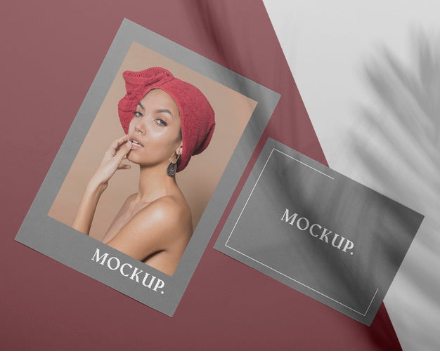 Mock Up Brochure Shadow Overlay Concept Psd