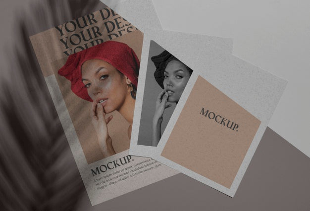 Mock Up Brochure Shadow Overlay Concept Psd