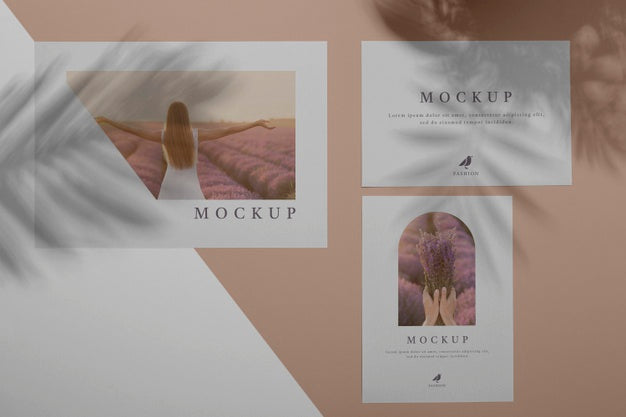 Mock Up Brochure Shadow Overlay Concept Psd