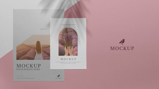 Mock Up Brochure Shadow Overlay Psd