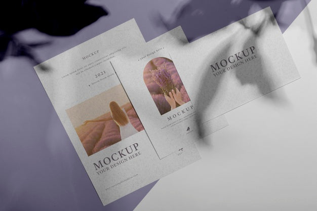 Mock Up Brochure Shadow Overlay Psd