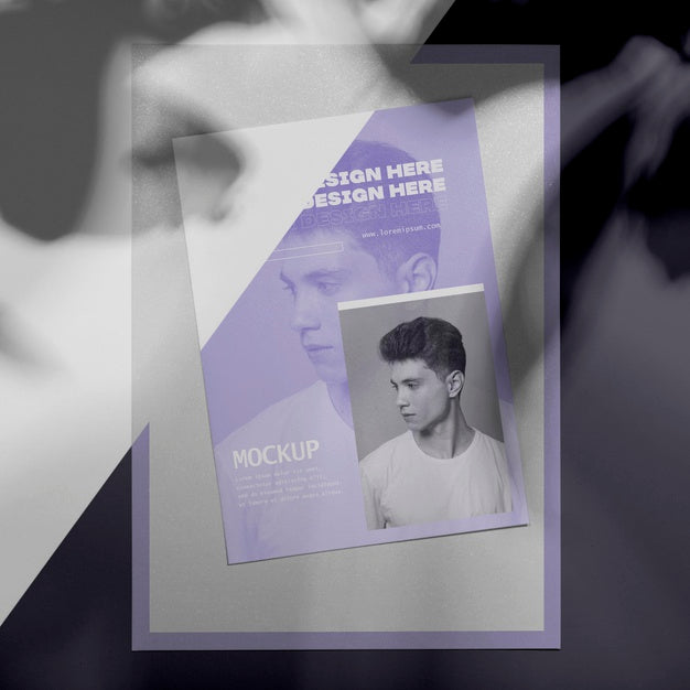 Mock Up Brochure Shadow Overlay Psd