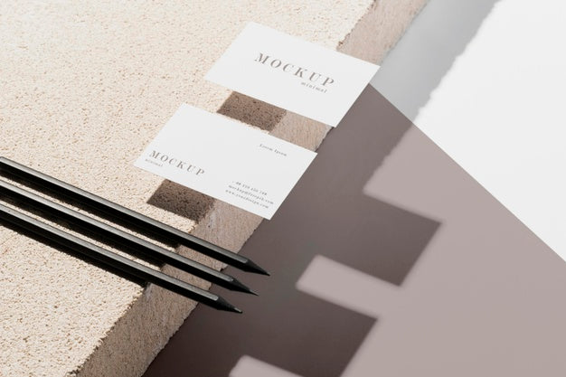 Mock-Up Business Card Composition Psd