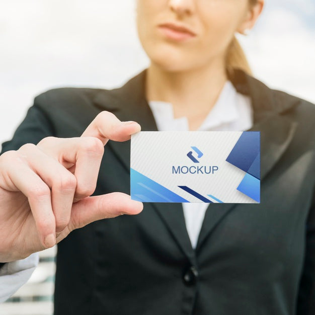 Mock-Up Business Card Template Concept Psd