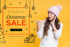 Mock-Up Christmas Promotional Dicount Psd