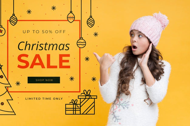 Mock-Up Christmas Promotional Dicount Psd