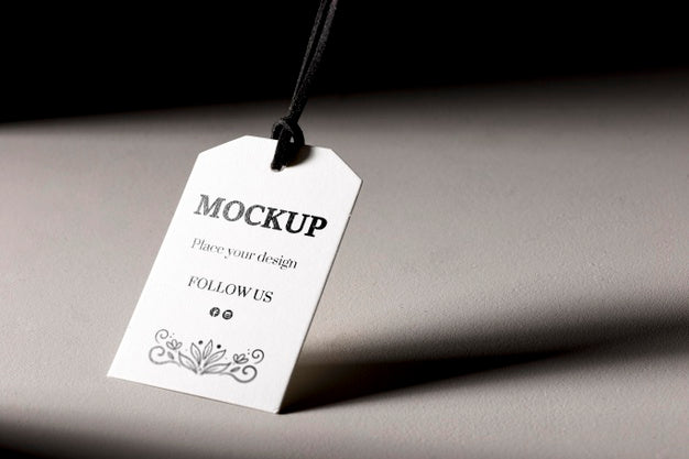 Mock-Up Clothing White Label With Shadows Psd